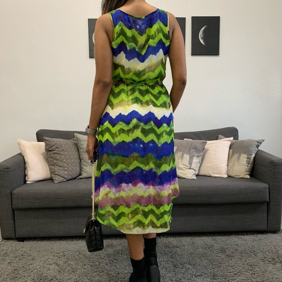 Gorgeous green mesh summer dress - Picture 6 of 13